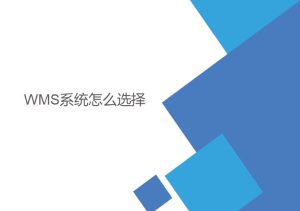 wms系統(tǒng)怎么選擇？